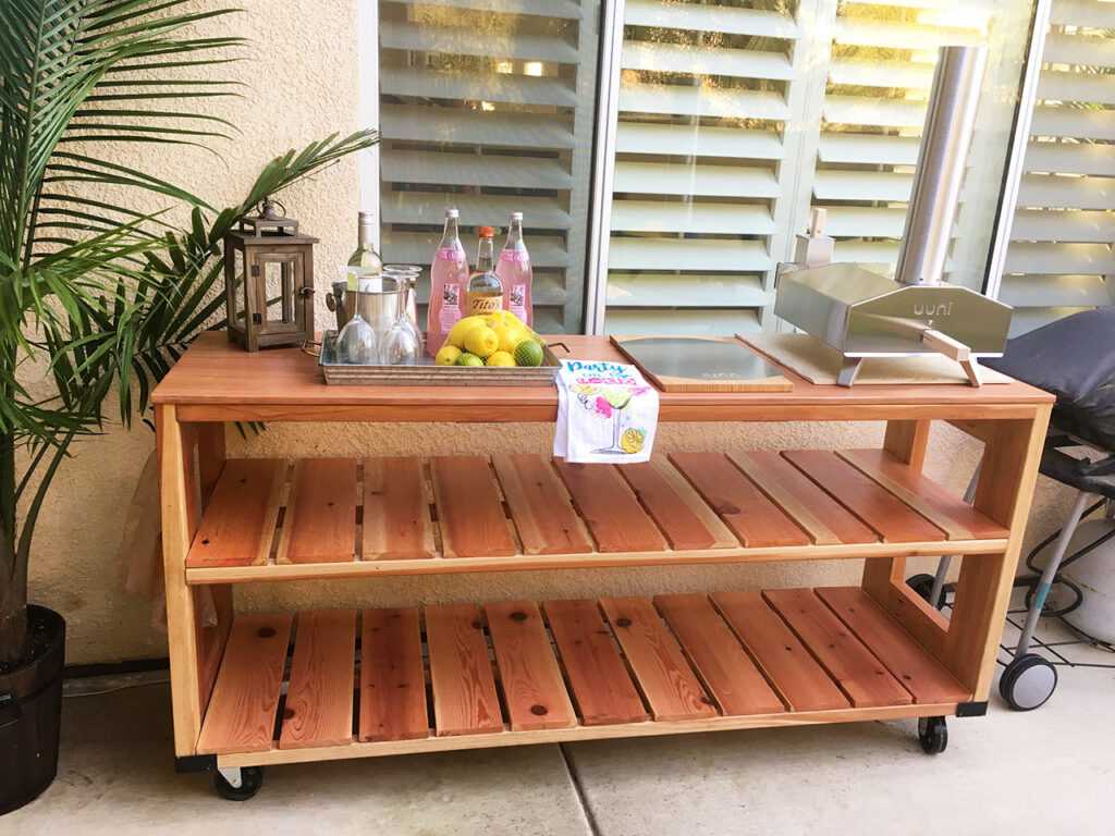 Outdoor Bar Cart DIY Outdoor Bar Cart DIY