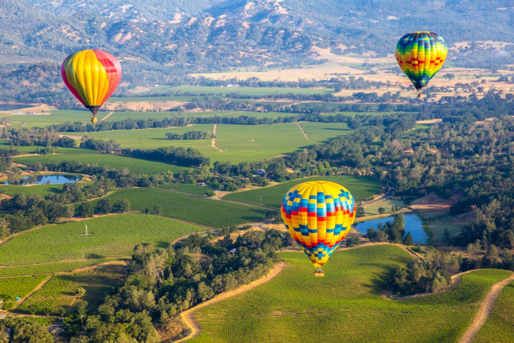 fun activities for adults - hot air balloon ride
